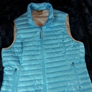 Eddie Bauer Turquoise Puffer Vest, XL NWOT